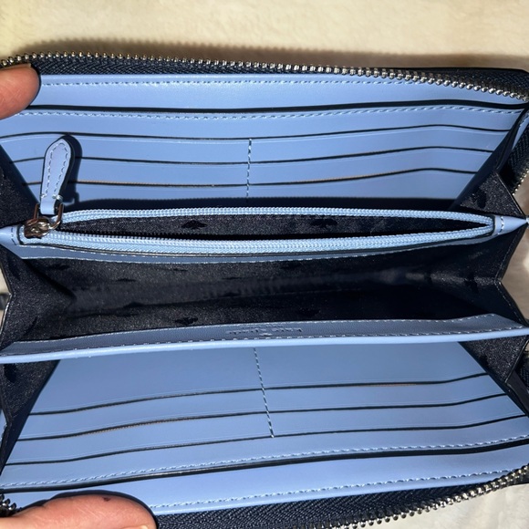 Kate Spade Continental Wallet - Blue Multi Spade Link - Picture 6 of 7